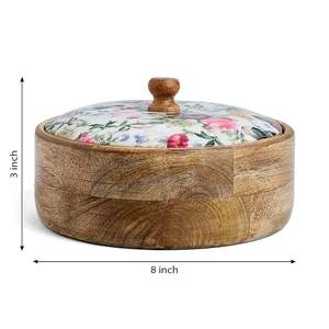 Lightweight <b>Wooden</b> Roti <b>Box</b> for Easy Handling and Fresh Hot Chapati Storage Eco Friendly <b>Wooden</b> Chapati <b>Box</b> for Warm Rotis - Product Image 2