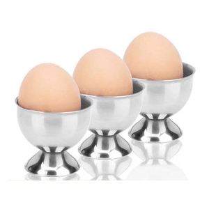 Coquetier/bol en acier inoxydable Outil de cuisine portable avec coquetiers pour oeufs mous et durs Meilleur concepteur - Product Image 3