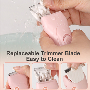 Recortadora <span class=keywords><strong>de</strong></span> bolas eléctrica con hoja <span class=keywords><strong>de</strong></span> cerámica segura para la piel, recortadora <span class=keywords><strong>de</strong></span> <span class=keywords><strong>vello</strong></span> púbico impermeable para la ingle para hombres, Kit <span class=keywords><strong>de</strong></span> aseo - Product Image 6