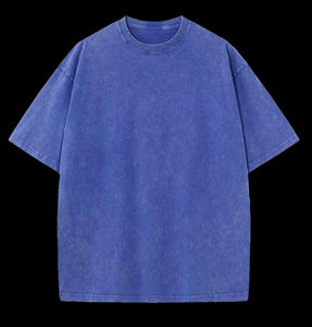 เสื้อยืดผ้าโพลีเอสเตอร์ผ้าคอตตอนหนาทรงหลวมแบบเรียบเสื้อยืดลายนกอินทรีไซส์ใหญ่พิเศษโลโก้ออกแบบได้ตามต้องการ - Product Image 2