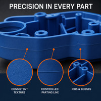 Service de moulage par injection sur mesure OEM avec outillage DFM pour la production de pièces en plastique de précision