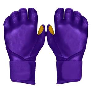 Guantes de bateo de béisbol de agarre suave, diseño transpirable, tela de cuero estirable, cierre de muñeca firme para un uso cómodo al aire libre - Product Image 1