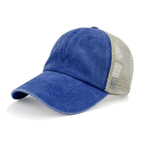 Gorra Trucker Unisex de Lona Lisa con Malla, Estilo Vintage, Lavado Ácido, para Exteriores 2026 - Product Image 4