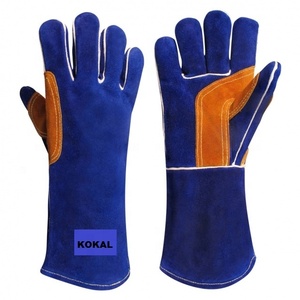 Guantes rojos de seguridad para soldar - Product Image 4