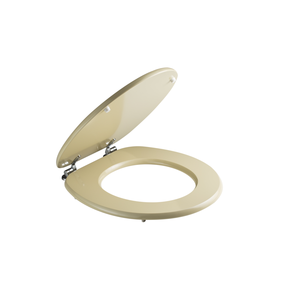 Couvre-siège de toilette en bois certifié FSC, universel, couleur champagne - Product Image 3