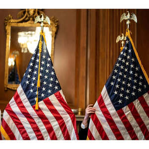 ธงชาติอเมริกัน ขนาด 4x6 ฟุต แบบหนา สำหรับใช้งานกลางแจ้ง พร้อมลายดาวปัก ลายแถบเย็บ และชายครุย คล้ายกับขนาด 3x5 ฟุต - Product Image 3