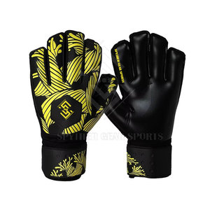 Gants de gardien de but en latex de haute qualité, antidérapants, avec fermeture à boucle et crochet, légers, respirants, unisexes, pour l'entraînement - Product Image 2