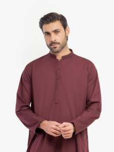 Salwar Kameez pour hommes pakistanais, finition douce, tenue traditionnelle musulmane, décontractée pour tous les jours et la prière - Product Image 2