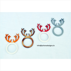 Servilletero de Madera Cortado con Láser, Decoración para Bodas, Restaurantes y Hogar, Posavasos Geométricos Personalizados de MDF, Hebilla para Servilletas - Product Image 6