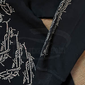 Diseño único Nueva llegada Sudaderas con diamantes de imitación Tallas grandes Algodón Mezclado Sudaderas con diamantes de imitación - Product Image 5