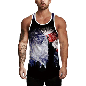 Débardeurs pour hommes en coton 100% Nouveau design Logo personnalisé Coupe ajustée Respirant Style streetwear Uni Sans manches Vêtements de sport - Product Image 4