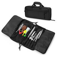 Tas Chef Profesional Custom, Tas Pembawa Pisau untuk Perjalanan, Tas Penyimpanan Kain Oxford, Tas Pisau Chef dengan Ritsleting yang Dapat Dikunci
