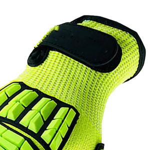 Gants de travail de sécurité personnalisés en cuir de chèvre Gants d'hiver en cuir canadien avec logo imprimé - Product Image 6