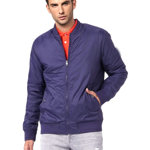 Chaqueta bomber de nailon de secado rápido ecológica transpirable hecha a medida para hombre, manga larga, colores personalizados y logotipo, superventas - Product Image 1