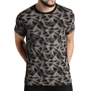 Camisetas de cuello redondo para hombre de la mejor calidad, algodón personalizado/fibra de bambú de punto, transpirable, secado rápido, Manga corta para adultos - Product Image 1