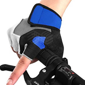 Breathable Lightweight Customized Cycling <b>Gloves</b> with Leather/<b>Mesh</b>/Neoprene Materials High Quality New Arrival - Product Image 2