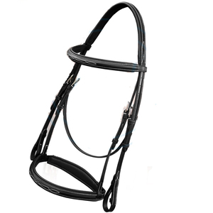 Nouvel équipement d'équitation réglable bride de cheval en cuir de vachette collier de tête équipement de collier de tête accessoires équestres OEM - Product Image 4