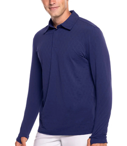 Polo para Hombre de Color Sólido, Camisa para Hombre, Tejido de Punto, Diseño Comprimido, Cómodo y Transpirable - Product Image 2