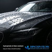 Film de protection de peinture automobile transparent, TPU OEM d'usine, auto-réparant, revêtement super hydrophobe, garantie 10 ans