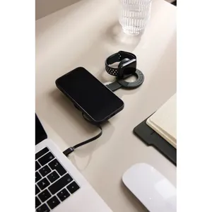 Chargeur sans fil USB promotionnel 2-en-1 Baltimore – Gadgets de recharge sans fil durables - Product Image 5
