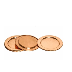 Dessous de verre en laiton et café rond carré caboteur Bar accessoires boisson en acier inoxydable à vendre - Product Image 2