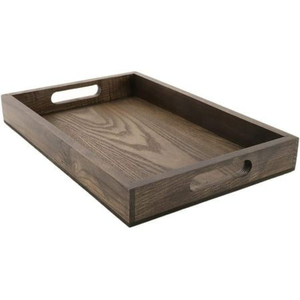 Plateau de service carré en bois élégant organisateur de cuisine plateau de service alimentaire pour fournisseurs en gros au meilleur prix - Product Image 2