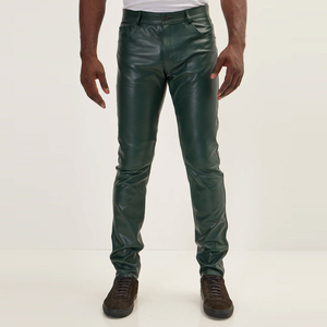 Pantalones de Cuero de Diseño Nuevo, Ligeros, Ecológicos, Transpirables, de Alta Gama, Talla Grande, Personalizados para Hombre - Product Image 2