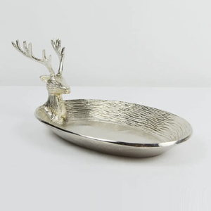 Nouveauté Plateau rond en aluminium de forme ronde avec finition dorée pour servir des desserts et des chocolats - Product Image 5