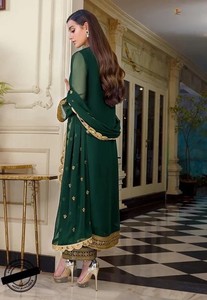 Vestido de Fiesta Salwar Kameez de Chifón de 3 Piezas para Mujer, Estilo Indio-Pakistaní, de Secado Rápido y Ligero, de la Mejor Calidad, con el Último Diseño para Bodas - Product Image 3