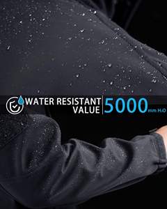 Custom Adventure Unisex Casual invierno soporte cremallera a prueba de viento chaqueta Softshell cremallera completa impermeable cortavientos de moda - Product Image 5