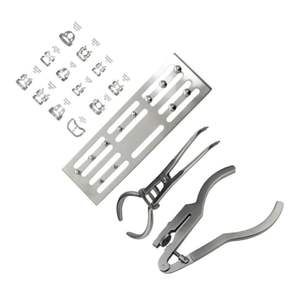 Ensemble de barrage en caoutchouc dentaire manuel de haute qualité Kit de barrage dentaire de base en acier inoxydable de meilleure qualité Instruments chirurgicaux pour les soins dentaires - Product Image 6