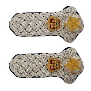 Epaulettes Personalizadas de Alférez de la Guardia Real Inglesa con Cordón Trenzado de Hilo Metálico - Product Image 1