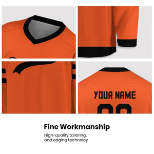 Nuevo diseño 2025, camiseta de hockey sobre hielo, ropa deportiva transpirable de secado rápido, tarifa al por mayor, precio barato, servicios OEM, la mejor ropa deportiva - Product Image 5