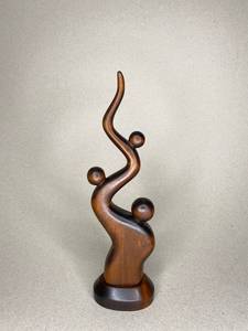 Sculptures de figurines en bois massif poli de style nautique créatif pour la décoration de la maison - Product Image 3