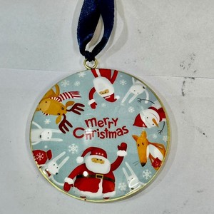 Red Printed Decal High Quality Resin Christmas Decoration Hanging Ornament for <b>Tree</b> Top Selling - Product Image 5