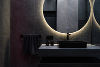 Modern Design Wall-Mounted LED Glass Bath Mirror 500W Fast Heating Infrared Electric Heaters Solar-Powered Backlit Graphene