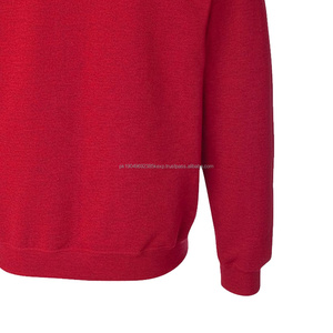 100% coton unisexe surdimensionné Sport polaire sweat brodé pull à col rond pour les femmes de haute qualité automne plaine teint - Product Image 5