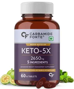 Keto Fat Burner & Natural Weight Loss Supplement For Women And Men 2650.05mg with Garcinia Cambogia & 4 more Ingredients 60tabs