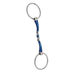 New Arrival Sweet Iron Loose <b>Ring</b> Horse Bit Double Jointed with Copper Lozenge made by TARIQ MFG CO CE ISO - Product Image 1