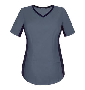 Nuevas camisetas elásticas de Spandex para salón, Spa, ropa de trabajo de belleza, conjuntos de uniformes médicos de enfermera, traje de enfermería suave para mujer - Product Image 3