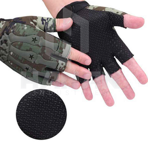 Gants de cyclisme demi-doigt pour hommes Rembourrage en gel antidérapant Maille respirante Gants d'équitation d'été en cuir OEM pour les sports d'hiver - Product Image 4
