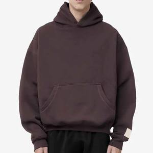 OEM fabriqué en usine hommes 100% coton Boxy poids lourd personnalisé surdimensionné pull à capuche à vendre à bas prix - Product Image 1