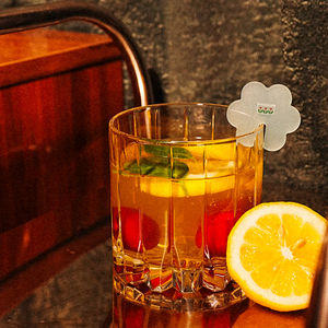 Palillo de Cóctel de Acrílico Translúcido Personalizado, Palillo de Bebida de Plástico Reutilizable con Logotipo Personalizado, Semitransparente Esmerilado - Product Image 1