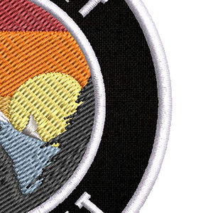 Bas prix fer sur patchs brodés pour vêtements meilleur tissu Merrow bordure patchs de broderie pour vêtements - Product Image 6