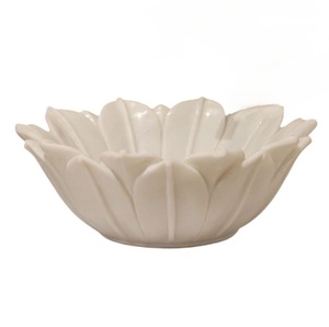 Bol en marbre blanc en forme de fleur bol de luxe moderne en pierre naturelle décorative accent de maison élégante meilleure vente pièce maîtresse tendance - Product Image 6
