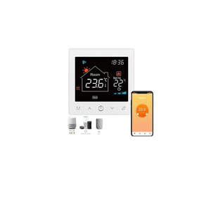 HM WiFi Boiler <b>Thermostat</b> 130x90x25mm White 220-240V Remote App <b>Control</b> Alexa & Google Compatible Smart Home Heater Installation - Product Image 1