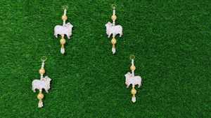 Vaca hecha a mano decoración colgante de pared Diwali Pooja regalos de devolución decoración del hogar favores de inauguración regalos de boda nuevo regalo para el hogar - Product Image 4