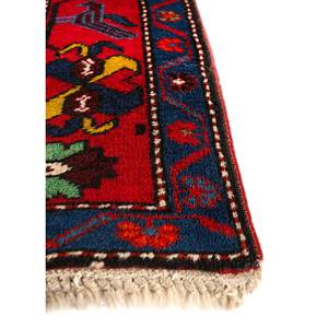 Aalam Handmade Kilim <b>Wool</b> Rugs <b>Red</b> Orange Flat Weaves 9x12 Rectangle Medallion Patchwork Design for Bedroom Home Decor-Paem-1252 - Product Image 4