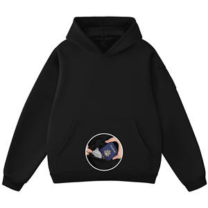 Vente en gros de sweats à capuche délavés à l'acide 6XL tissu coton éponge vintage vieilli 500 GSM sweats à capuche surdimensionnés brodés - Product Image 1