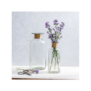 Home Decorative Designer Large <b>Glass</b> <b>Vase</b> with Brass Ring Available Best Quality and Affordable Price - Product Image 4